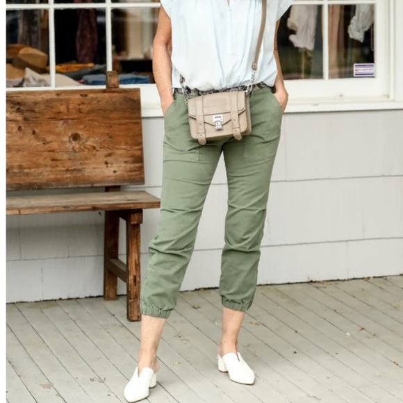 NWT nili lotan cropped military pant camo green size 2 - Picture 3 of 10